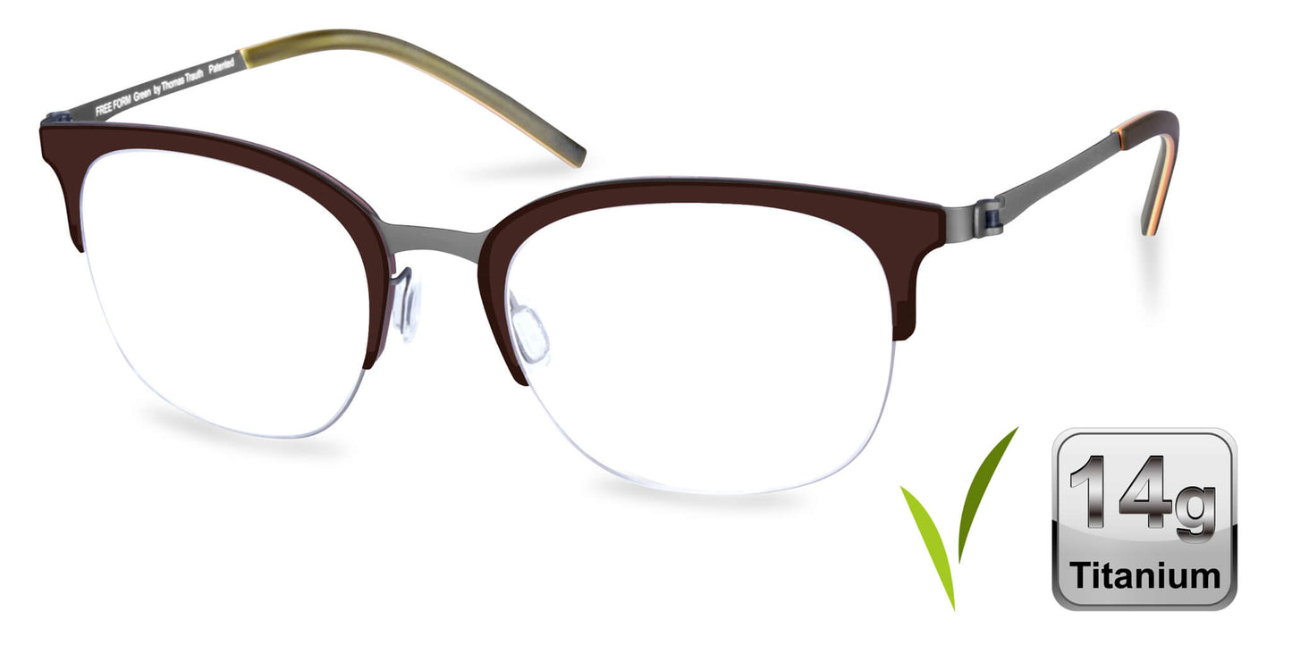 Free Form Eyewear™ Titanium 14g Feather-Light Luxury German Design - Model FFA852 | 3 Colors