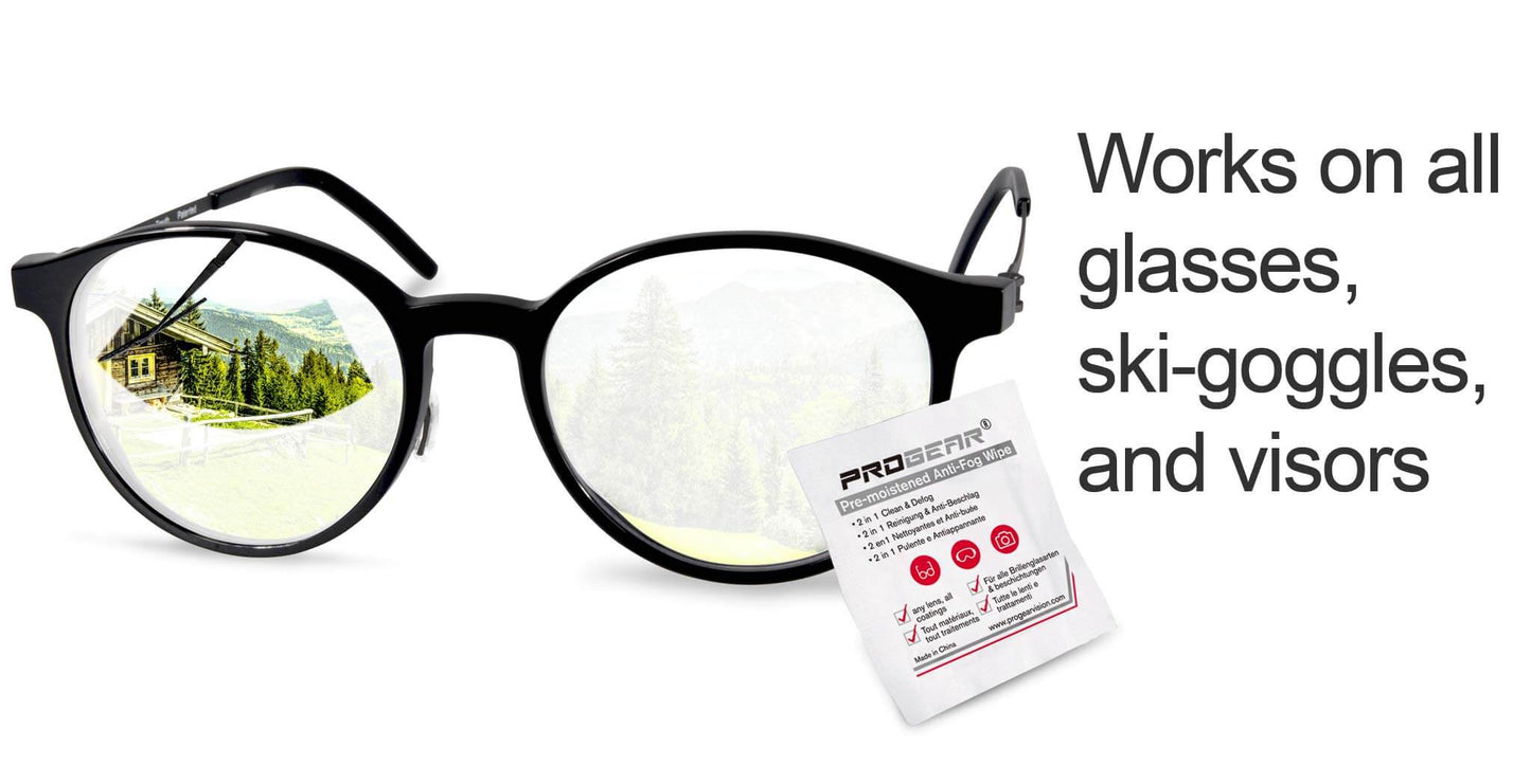 PROGEAR® Anti-Fog for Glasses - WIPES