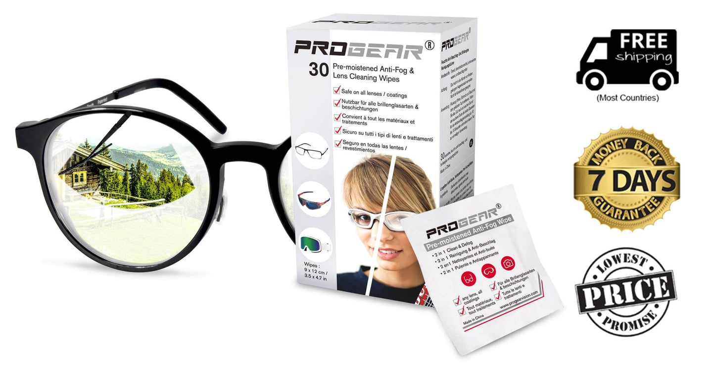 PROGEAR® Anti-Fog for Glasses - WIPES