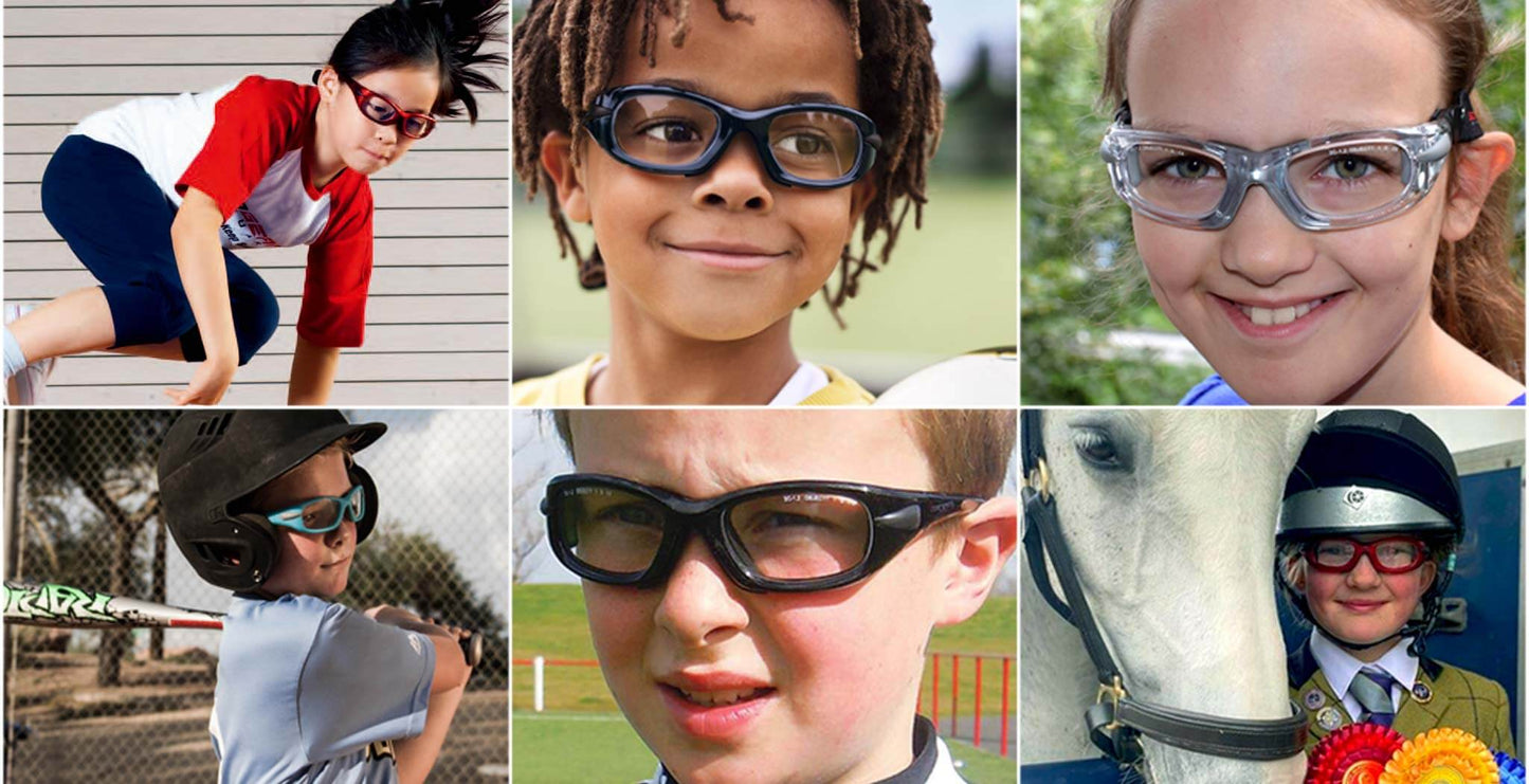 PROGEAR® Eyeguard Kids Prescription Sports Glasses | 4 Sizes | 18 Colors