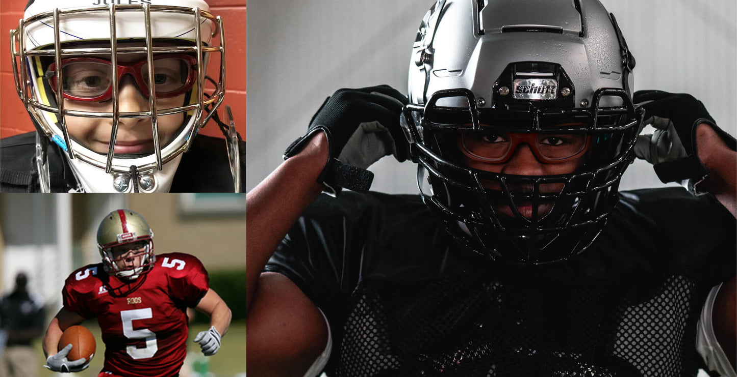 PROGEAR® Eyeguard Prescription Football Goggles | 4 Sizes | 12 Colors