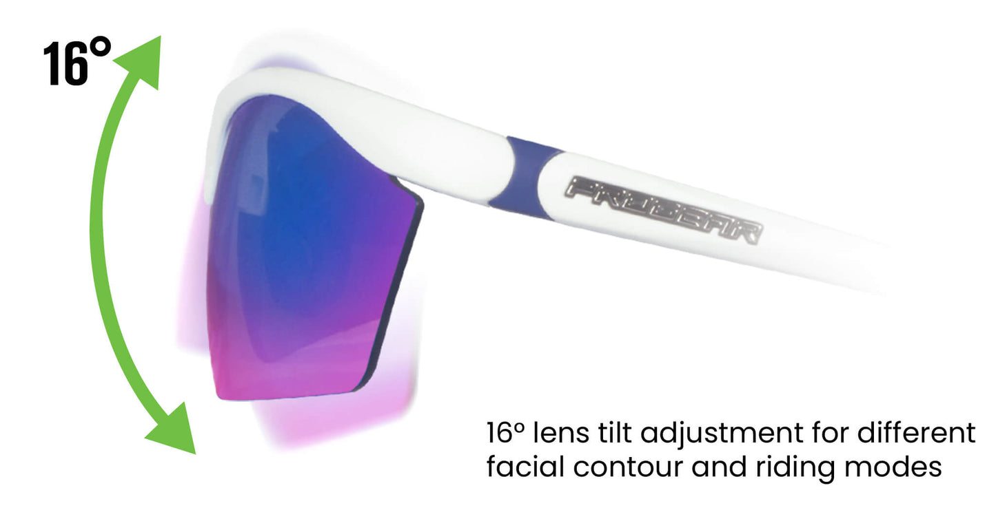 PROGEAR® Prescription Cycling Sunglasses | Dash2 S-1282 | CustomFit Pro-S | Sport Wrap | 4 Colors