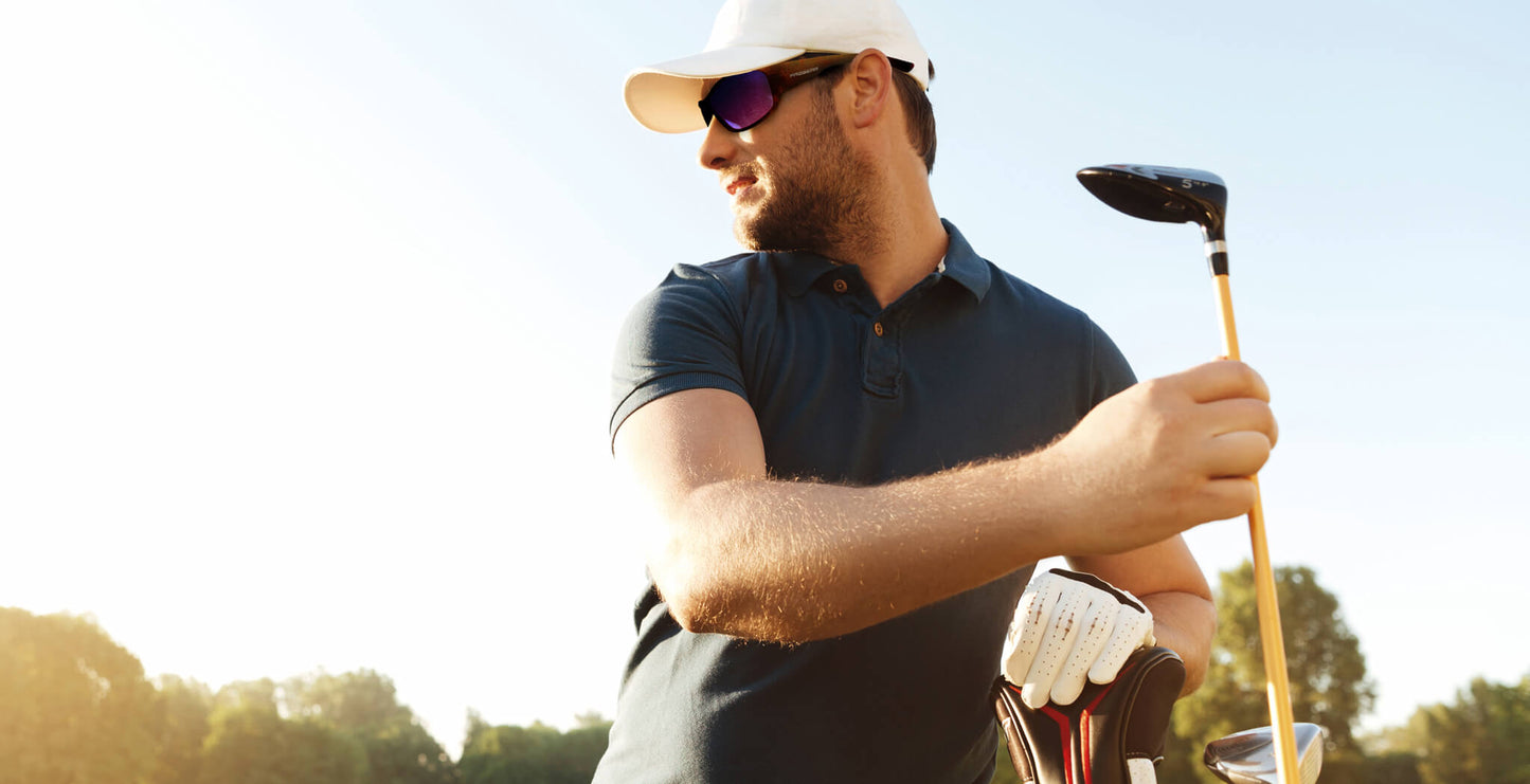 PROGEAR® Prescription Golf Sunglasses | U-1507 | SecureGrip Technology | Sport Wrap | 2 Colors