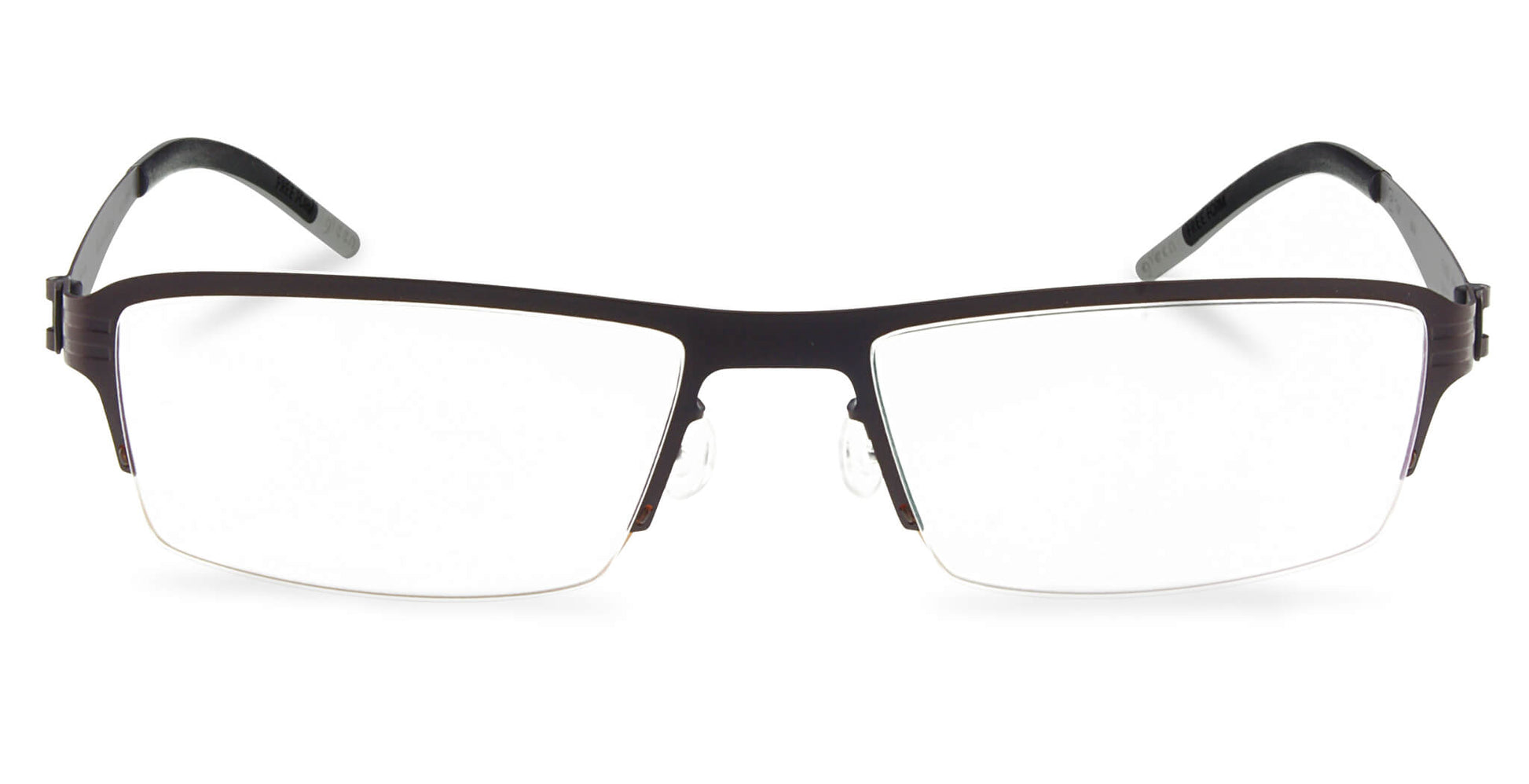 Free Form Eyewear™ FFA933 titanium half-frame eyeglasses in green with ultra-light 14g design and screwless German-engineered hinges for men and women.