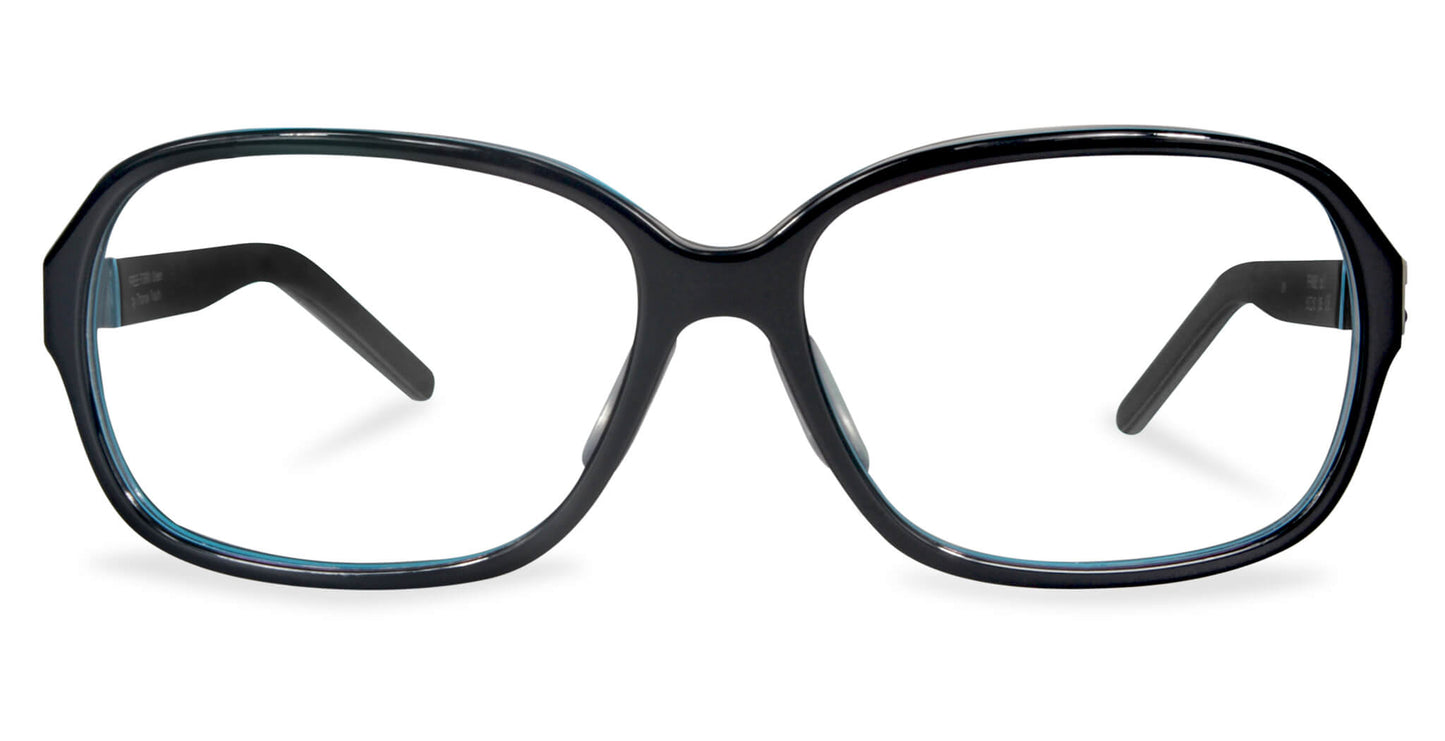 Free Form Eyewear™ Titanium 14g feather-light eyeglasses in green full frame with luxury German design for men and women. Lightweight and durable with screwless hinges.