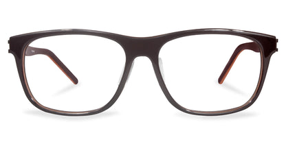 Free Form Eyewear™ Titanium 14g feather-light eyeglasses in dark brown full frame, luxury German design for men and women. Lightweight and screwless.