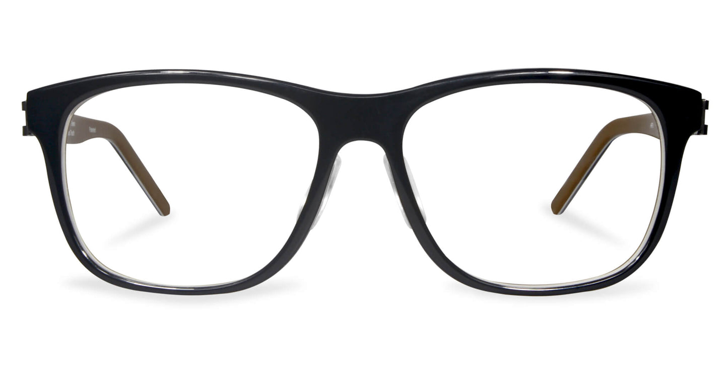 Free Form Eyewear™ Titanium 14g feather-light eyeglasses in black full frame with luxury German design. Unisex lightweight glasses for men and women.