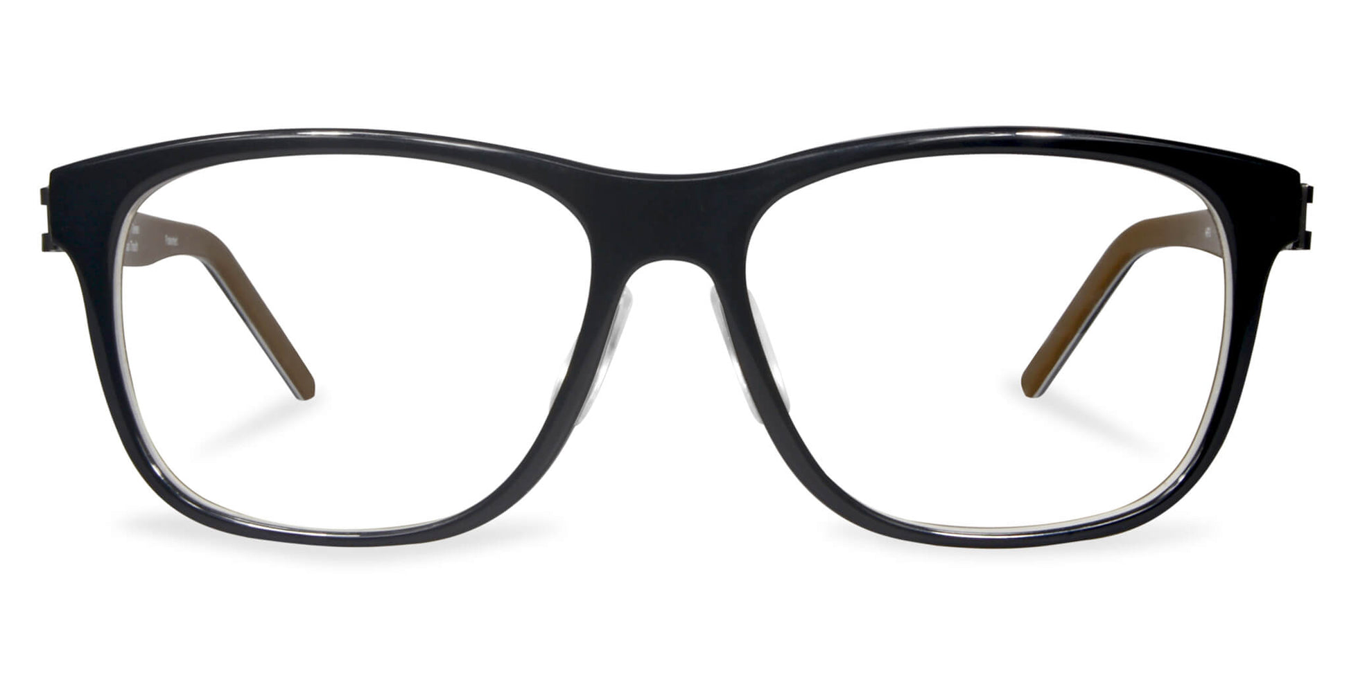 Free Form Eyewear™ Titanium 14g feather-light eyeglasses in black full frame with luxury German design. Unisex lightweight glasses for men and women.