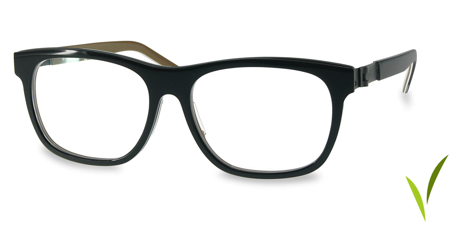 Free Form Eyewear™ Titanium 14g feather-light full frame eyeglasses in green with luxury German design and screwless hinge. Unisex lightweight titanium glasses for men and women, ideal for blue light protection and strong prescriptions.