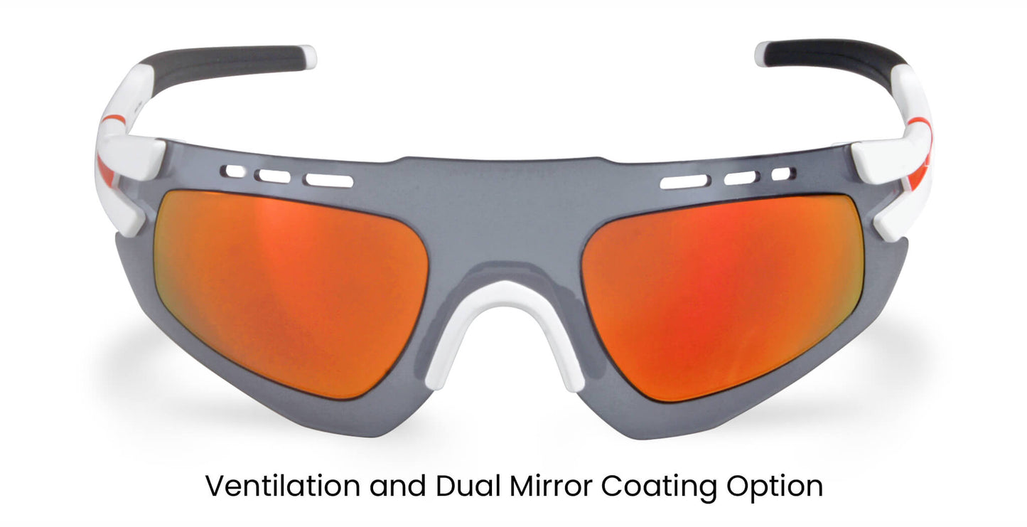 PROGEAR® Prescription Running Sunglasses | Sprinter S-1284 | L | CustomFit Pro-S | AirVent | Sport Wrap | 5 Colors