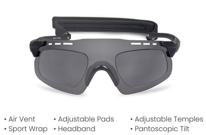 PROGEAR® Prescription Running Sunglasses | Sprinter2 S-1286 | CustomFit Pro-S | AirVent | Sport Wrap | 5 Colors