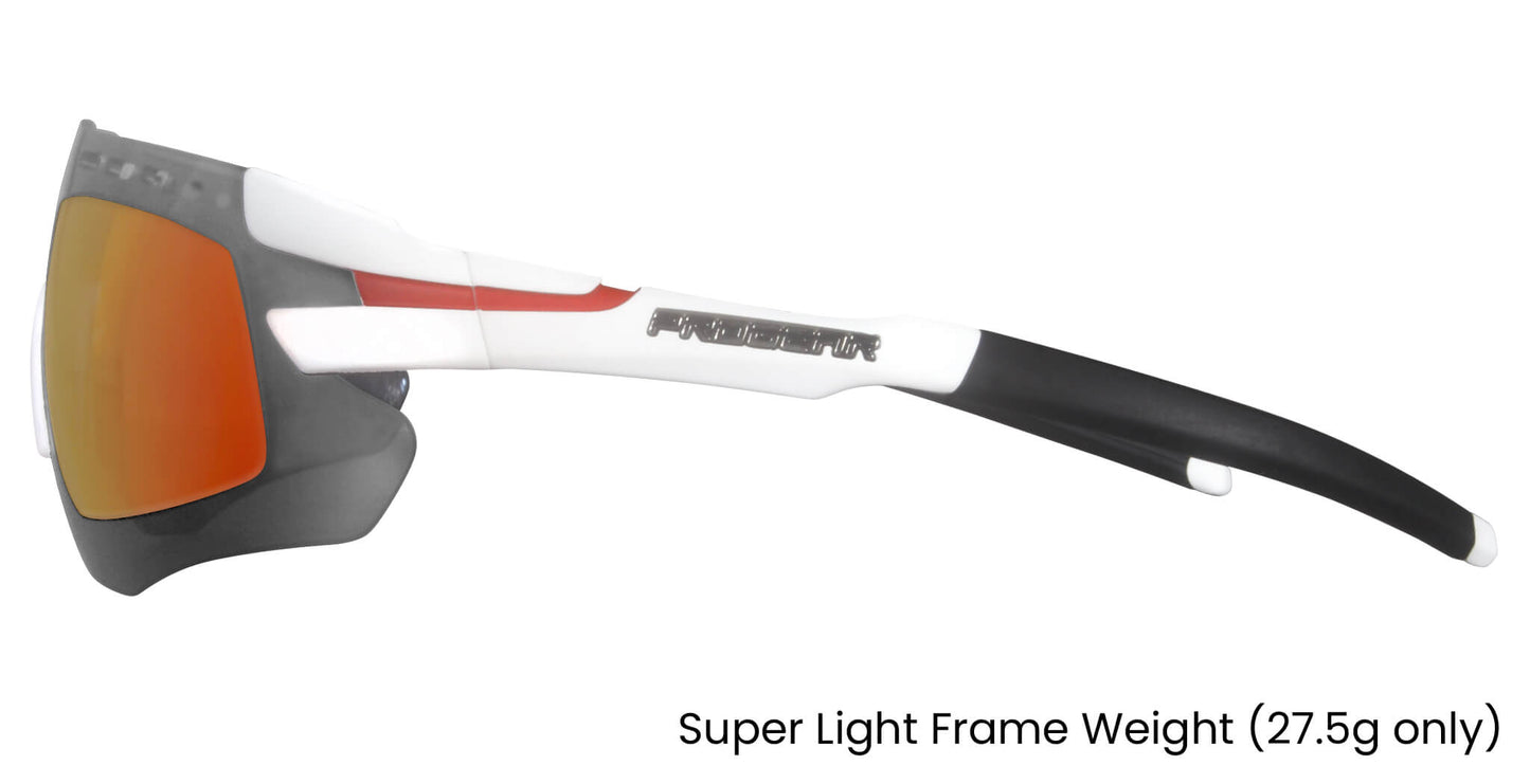 PROGEAR® Prescription Running Sunglasses | Sprinter S-1284 | L | CustomFit Pro-S | AirVent | Sport Wrap | 5 Colors