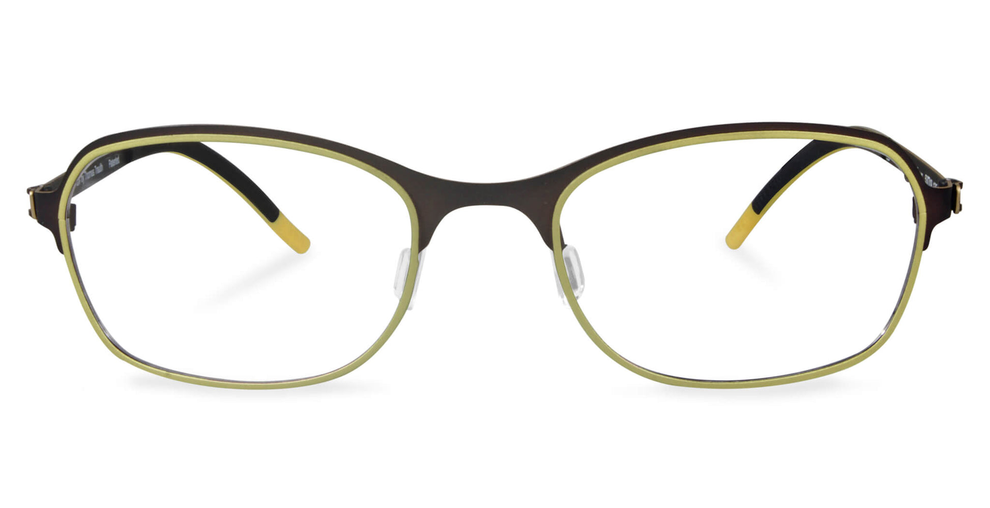 Free Form Eyewear™ FFA941 green full frame titanium glasses with feather-light 14g design and screwless hinges for men and women. Luxury German-engineered eyeglasses ideal for strong prescriptions and all-day comfort.