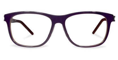 Free Form Eyewear™ Titanium 14g feather-light eyeglasses in deep purple full frame, luxury German design for men and women. Lightweight and screwless.