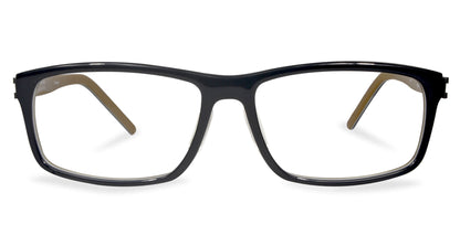Free Form Eyewear™ Model FFA986 in black full-rim titanium frame, 14g lightweight luxury German design for men and women. Ideal for blue light and prescription lenses.