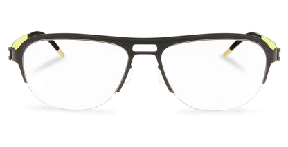 Free Form Eyewear™ FFA934 green half-frame titanium glasses with screwless hinges and luxury German design, ultra-lightweight at 14g for men and women.