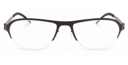 Free Form Eyewear™ Titanium FFA931 half-frame eyeglasses in deep green with feather-light 14g German design for men and women. Luxury titanium glasses ideal for strong prescriptions and blue light protection.