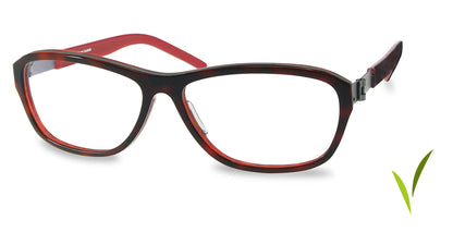 Free Form Eyewear™ Titanium 14g feather-light eyeglasses in red tortoiseshell full frame with vegan-friendly design. Luxury German engineering for men and women.
