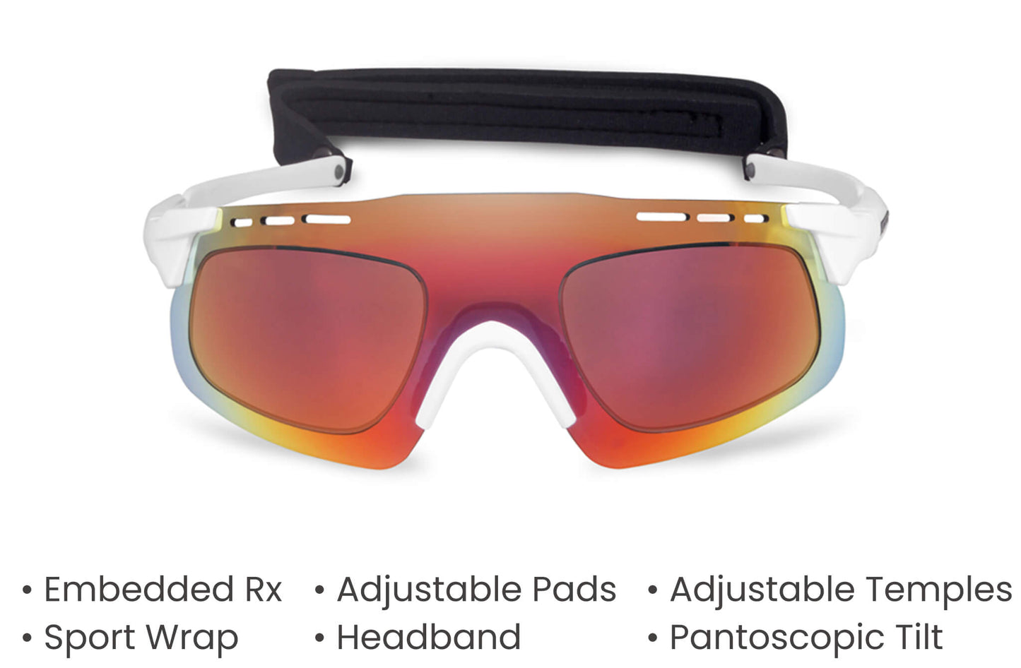 PROGEAR® Prescription Running Sunglasses | Sprinter2 S-1286 | CustomFit Pro-S | AirVent | Sport Wrap | 5 Colors