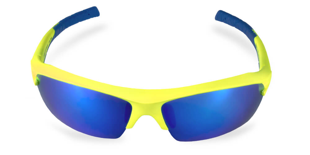 Wraparound Prescription Sunglasses - Neon Yellow | Progear | Large Size |  | Wrap Around Sunglasses | Prescription Wraparound Sunglasses