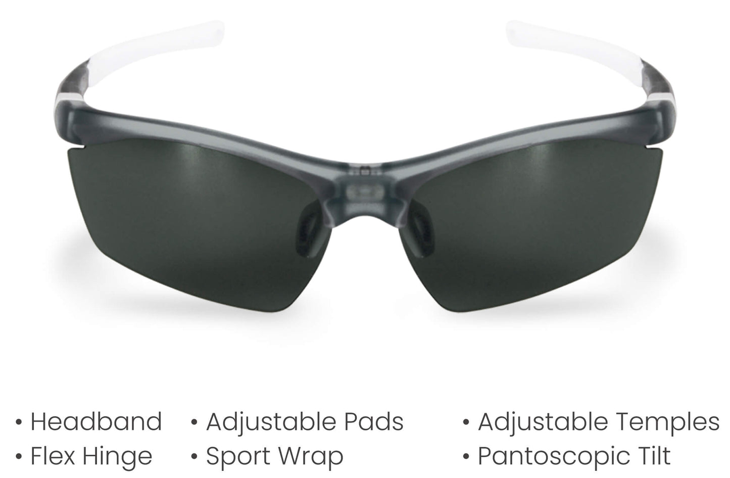 PROGEAR® Prescription Running Sunglasses | Dash2 S-1282 | CustomFit Pro-S | Sport Wrap | 4 Colors