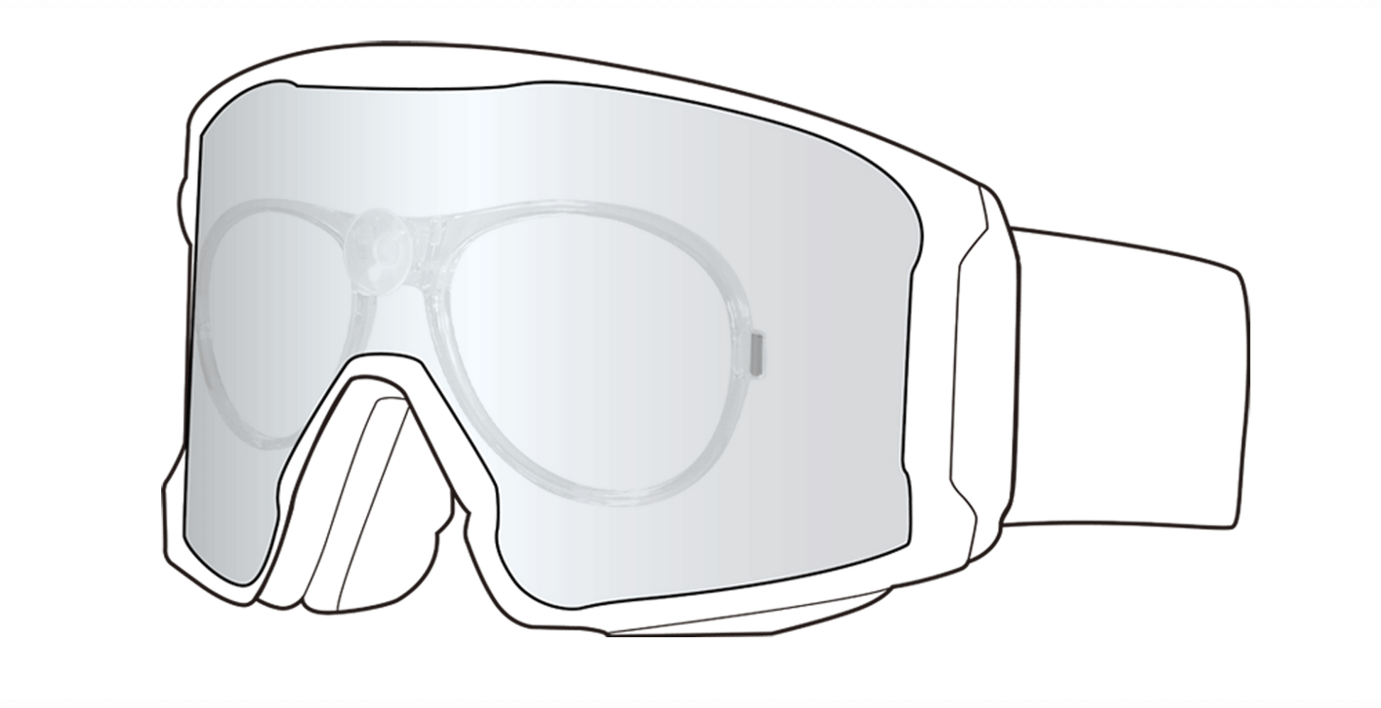 clear snowboard goggles Compatible All Snow Goggle Brands | Suction Cup Prescription Insert | Clear Vision for Ski, Snowboard