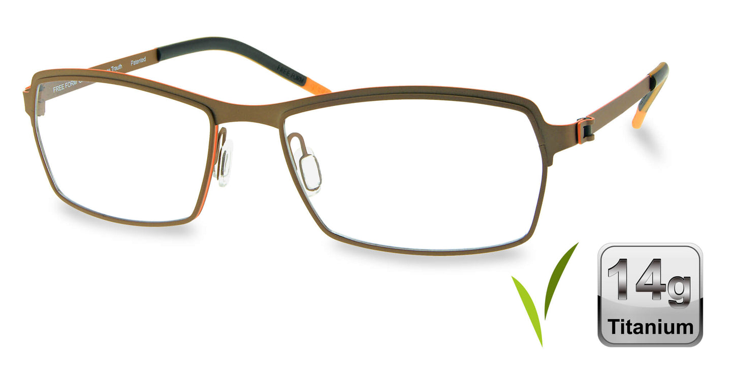 Free Form Eyewear™ Titanium 14g Feather-Light Luxury German Design - Model FFA942 | 2 Colors