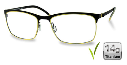 Free Form Eyewear™ FFA945 green full-frame titanium glasses with 14g ultra-lightweight German design, ideal for men and women seeking luxury vision care.
