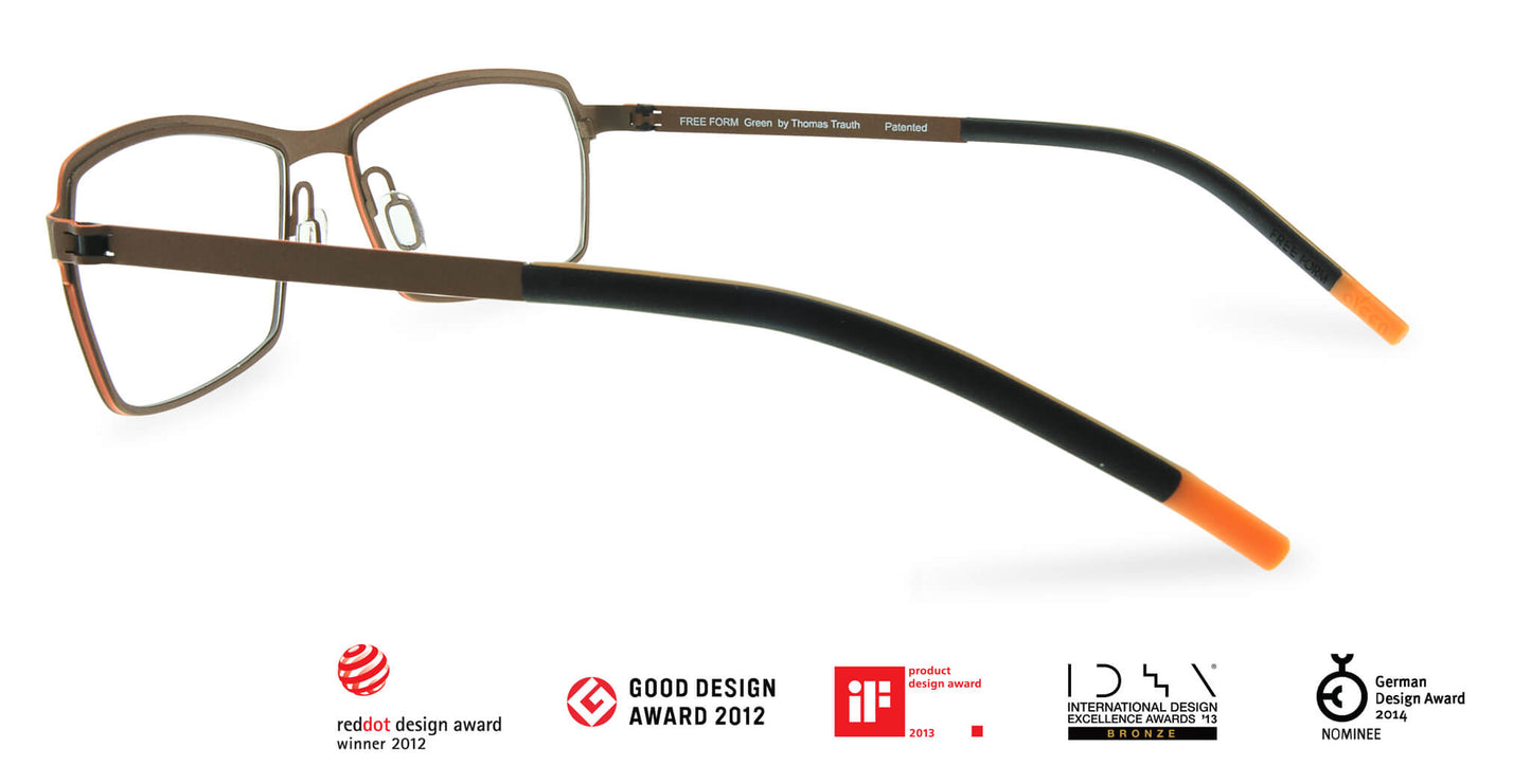 Free Form Eyewear™ Titanium 14g Feather-Light Luxury German Design - Model FFA942 | 2 Colors