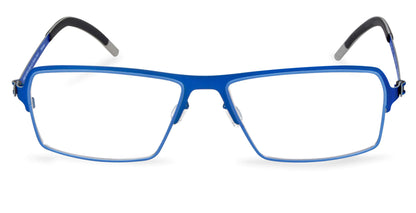Free Form Eyewear™ Model FFA924 in blue, full-rim titanium glasses with screwless hinges and lightweight 14g German luxury design for men and women.