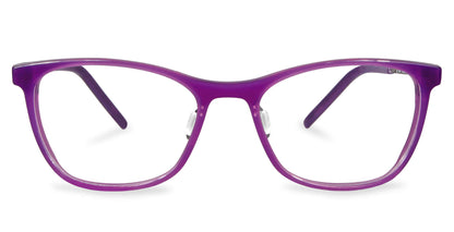 Free Form Eyewear™ Titanium 14g feather-light purple full frame glasses, luxury German design for men and women. Lightweight unisex eyeglasses ideal for strong prescriptions.