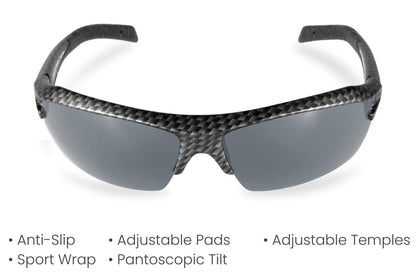PROGEAR® Prescription Running Sunglasses | Racer S-1283 | CustomFit Pro | Sport Wrap | 6 Colors