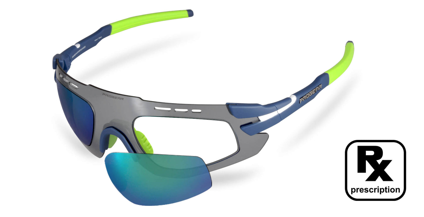 PROGEAR® Prescription Running Sunglasses | Sprinter S-1284 | M | CustomFit Pro-S | AirVent | Sport Wrap | 5 Colors