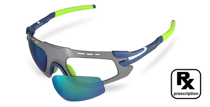 PROGEAR® Prescription Running Sunglasses | Sprinter S-1284 | M | CustomFit Pro-S | AirVent | Sport Wrap | 5 Colors