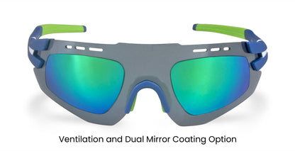 PROGEAR® Prescription Running Sunglasses | Sprinter S-1284 | M | CustomFit Pro-S | AirVent | Sport Wrap | 5 Colors