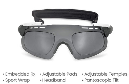 PROGEAR® Prescription Running Sunglasses | Sprinter2 S-1286 | CustomFit Pro-S | AirVent | Sport Wrap | 5 Colors