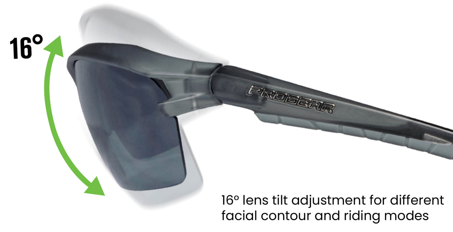 PROGEAR® Prescription Running Sunglasses | Racer S-1283 | CustomFit Pro | Sport Wrap | 6 Colors