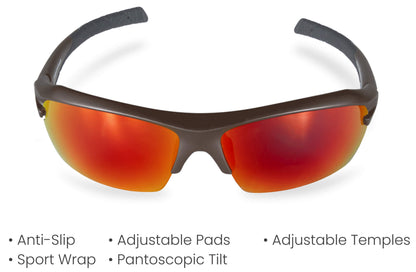 PROGEAR® Sportshades | Racer S-1283 Wrap Around Sunglasses | 6 Colors