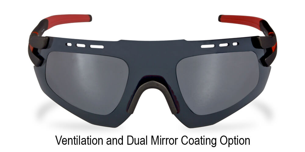 PROGEAR® Sportshades | Sprinter S-1284 Wrap Around Sunglasses (L) | 5 Colors