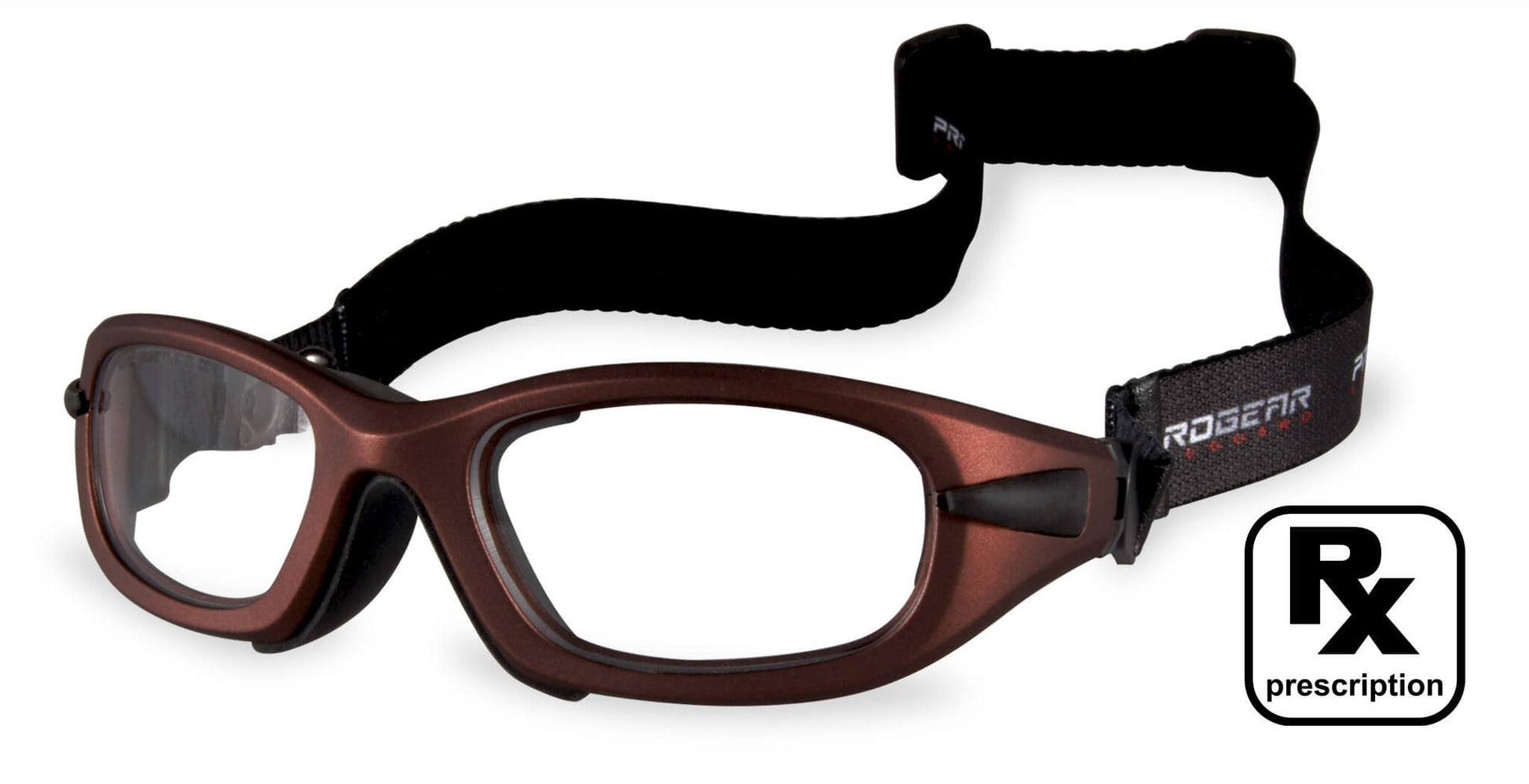 PROGEAR Eyeguard prescription hockey goggles in Matte Burgundy with adjustable strap for hockey