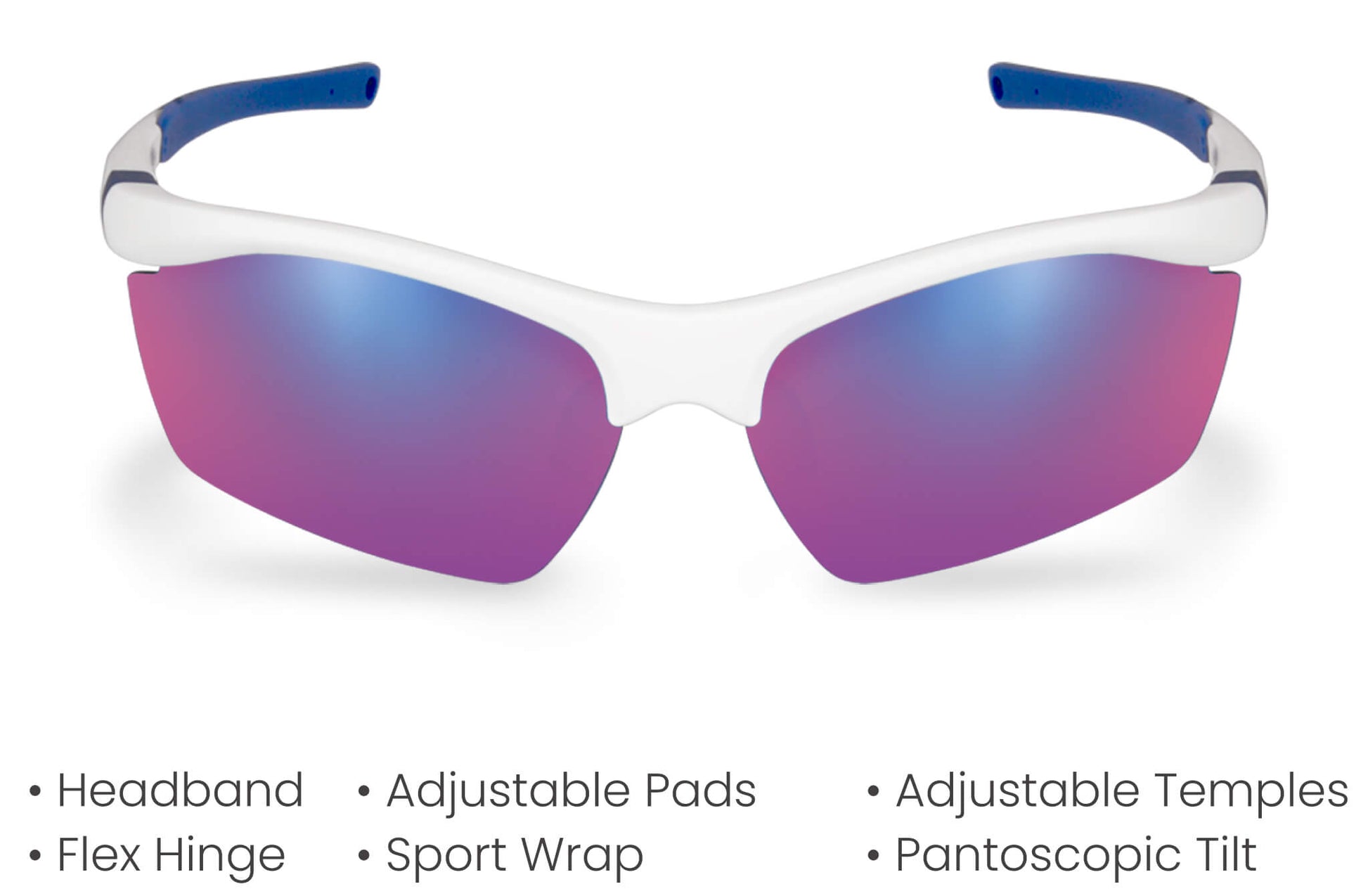 Prescription Golf Sunglasses | PROGEAR | Wrap Size L Matte Midnight Gray | Progressive / Bi-Focal Lens