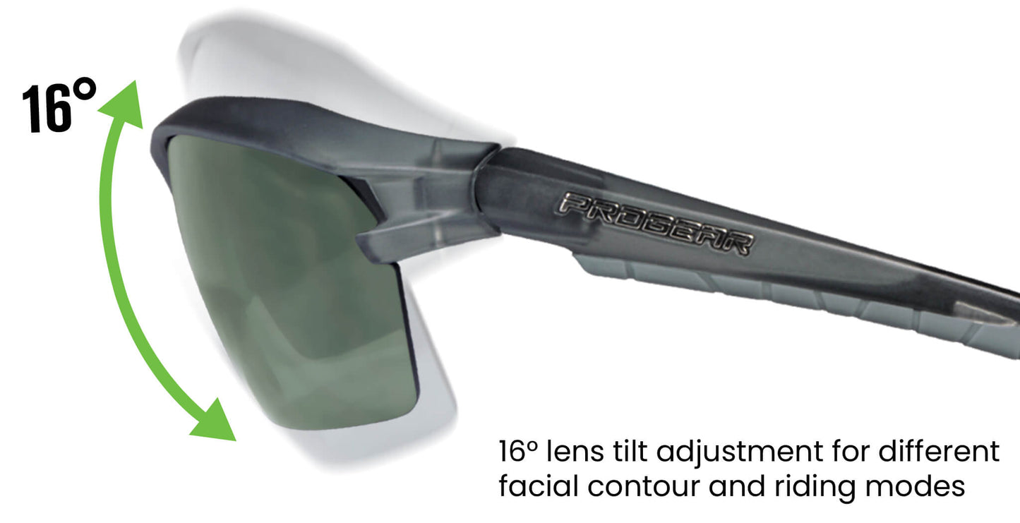 PROGEAR® Prescription Cycling Sunglasses | Racer S-1283 | CustomFit Pro | Sport Wrap | 6 Colors
