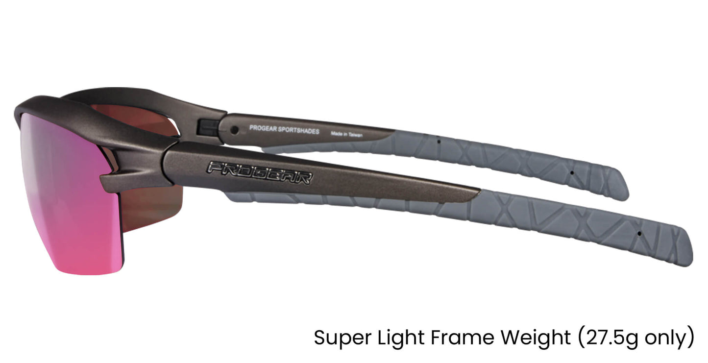PROGEAR® Prescription Golf Sunglasses | S-1283 | CustomFit Pro | Sport Wrap | 4 Colors