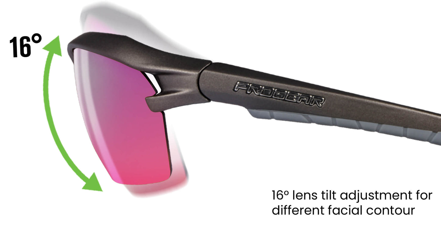 PROGEAR® Prescription Golf Sunglasses | S-1283 | CustomFit Pro | Sport Wrap | 4 Colors