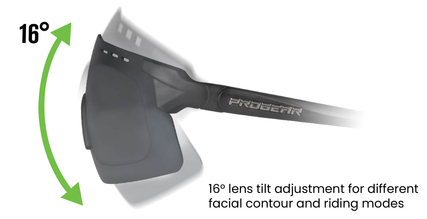 PROGEAR® Prescription Cycling Sunglasses | Sprinter2 S-1286 | CustomFit Pro-S | AirVent | Sport Wrap | 5 Colors
