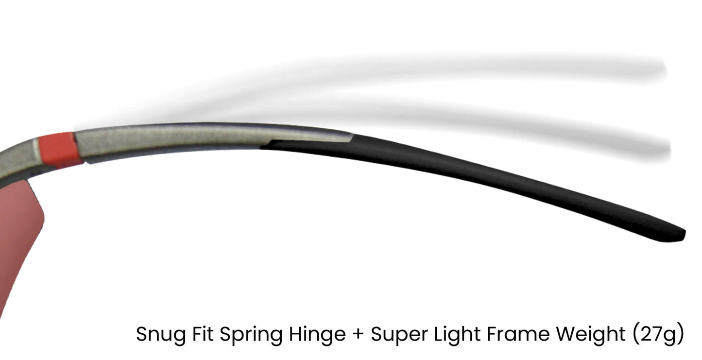 PROGEAR® Prescription Cycling Sunglasses | Sprinter2 S-1286 | CustomFit Pro-S | AirVent | Sport Wrap | 5 Colors