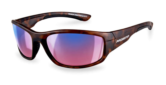 PROGEAR Golf Prescription Sunglasses in tortoise shell with ProGolf Rose lenses for enhanced contrast and UV protection.