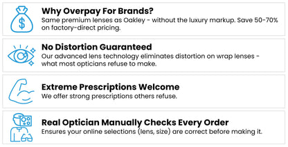 PROGEAR® Prescription Golf Sunglasses | S-1283 | CustomFit Pro | Sport Wrap | 4 Colors
