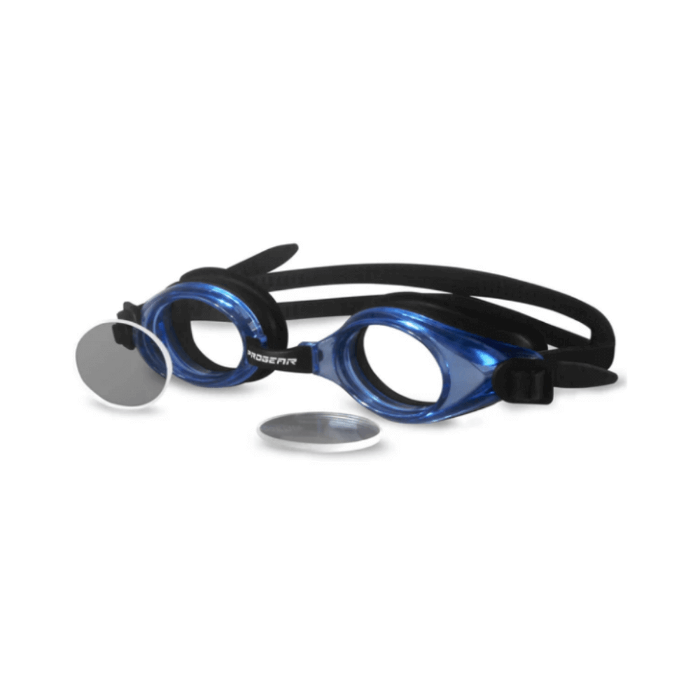 Progear h2o prescription swim goggles for kids and adults in blue color